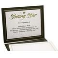 Black Heavy Paper Certificate Frame w/ Gold Inlay (11"x13")